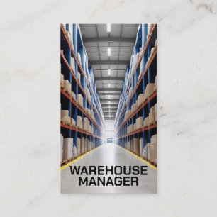 Warehouse Aisle Business Card