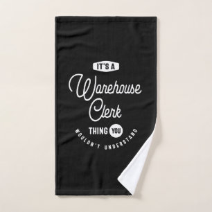 Warehouse Clerk Job Title Gift Hand Towel