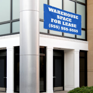 Warehouse Space for Lease Banner