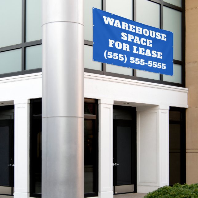 Warehouse Space for Lease Banner (Outside Building)