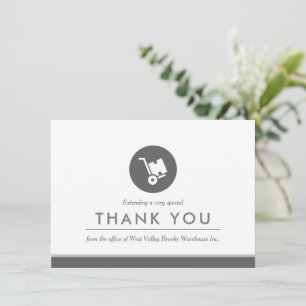Warehouse Workers   Minimal Flat Thank You Card