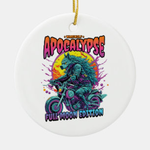Warewolf apocalypse ceramic ornament