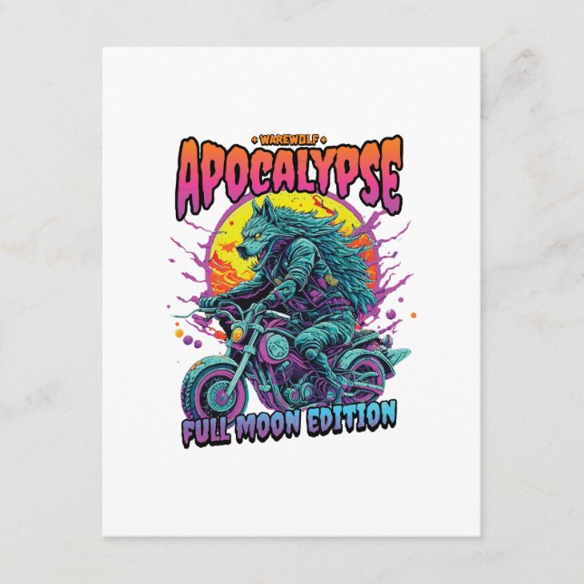 Warewolf apocalypse enclosure card (Front)