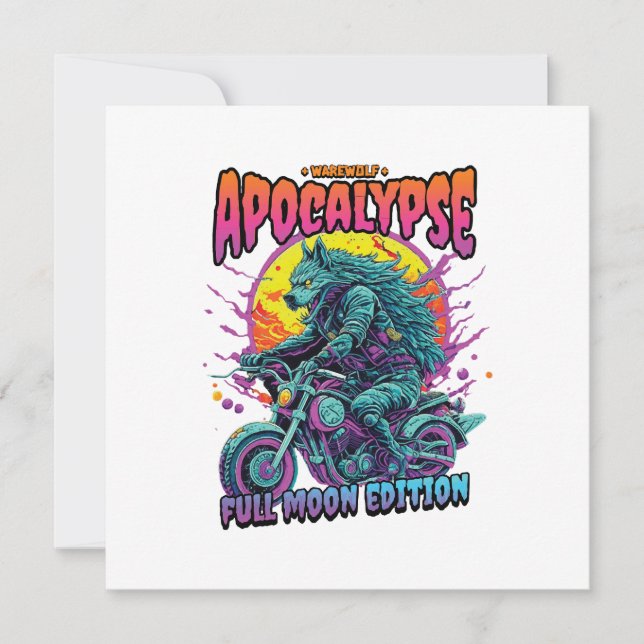 Warewolf apocalypse invitation (Front)