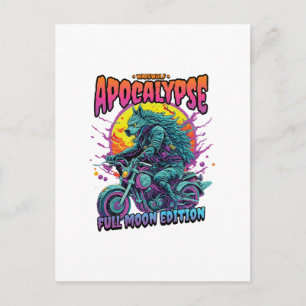 Warewolf apocalypse postcard