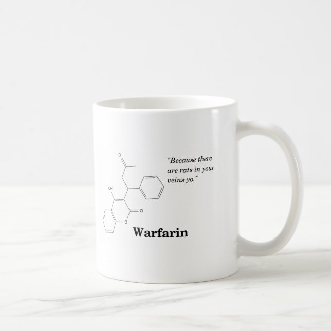 Warfarin (Blood Thinner) Coffee Mug (Right)