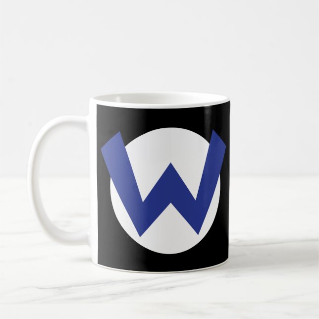 Wario Emblem T-Shirt Coffee Mug (Left)