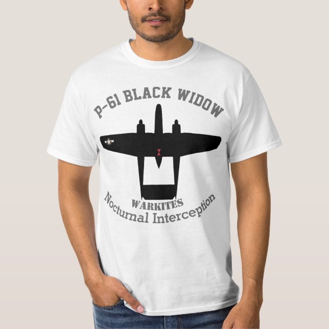 Warkites P-61 Black Widow T-Shirt (Front)