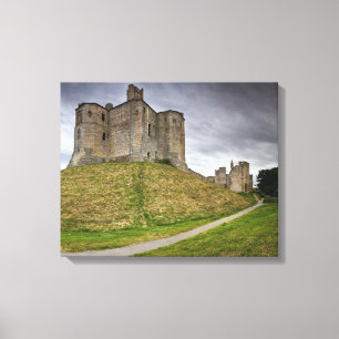 Warkworth Castle in Northumberland, England Canvas Print