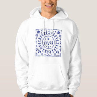Warli Art Indian Tribal Illustration Hoodie