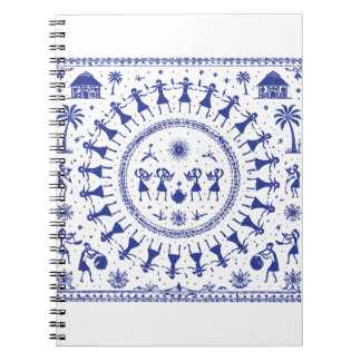 Warli Art Indian Tribal Illustration Notebook