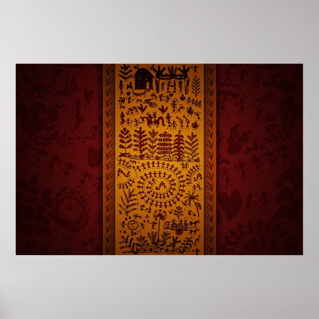 Warli Art Poster (Front)