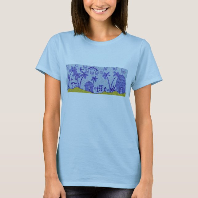 Warli_Morning T-Shirt (Front)