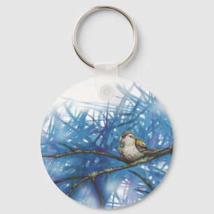 warlike bird keychain