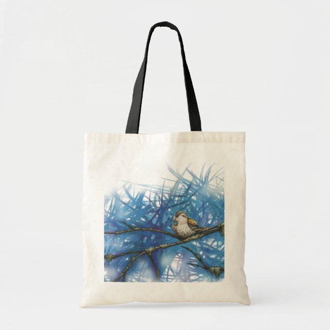 warlike bird tote bag (Front)