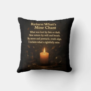 Warlock and Witches Throw Pillow
