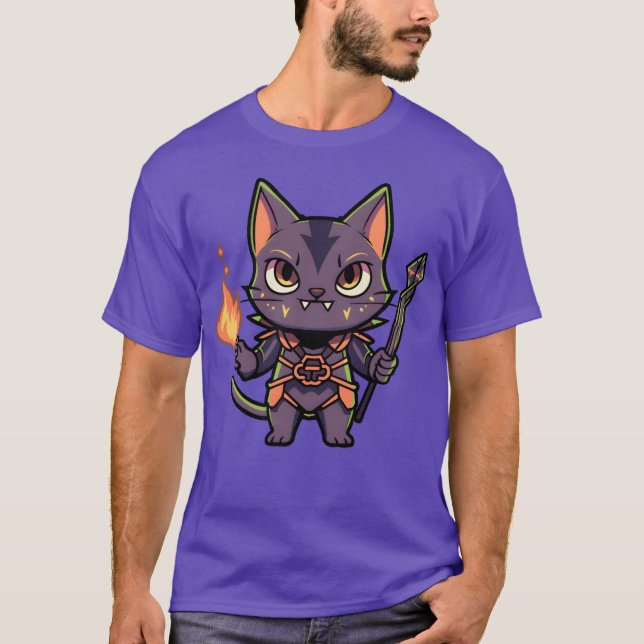 Warlock Cat gift T-Shirt (Front)