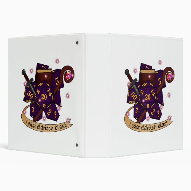 Warlock Dice Design Binder (Background)