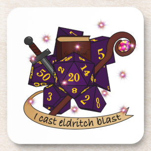 Warlock Dice Design Coaster