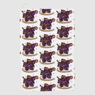Warlock Dice Design Golf Towel