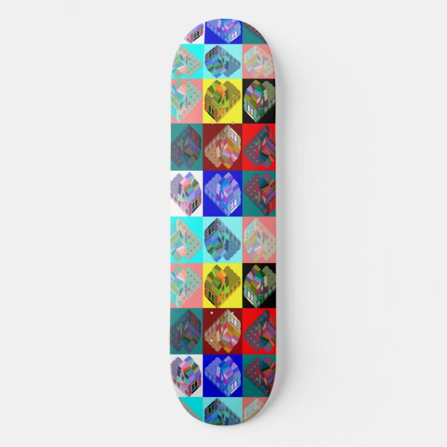 Warlong-Haul CabOver The LookingGlass Rainbow Skateboard (Front)