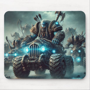 Warlords of the Wasteland – Orcs on the Hunt Mouse Pad