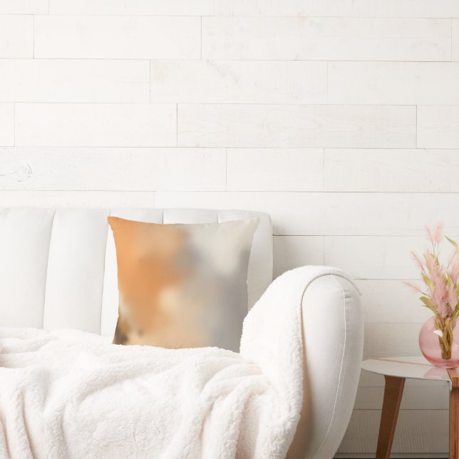 Warm Abstract Background Throw Pillow (Couch)