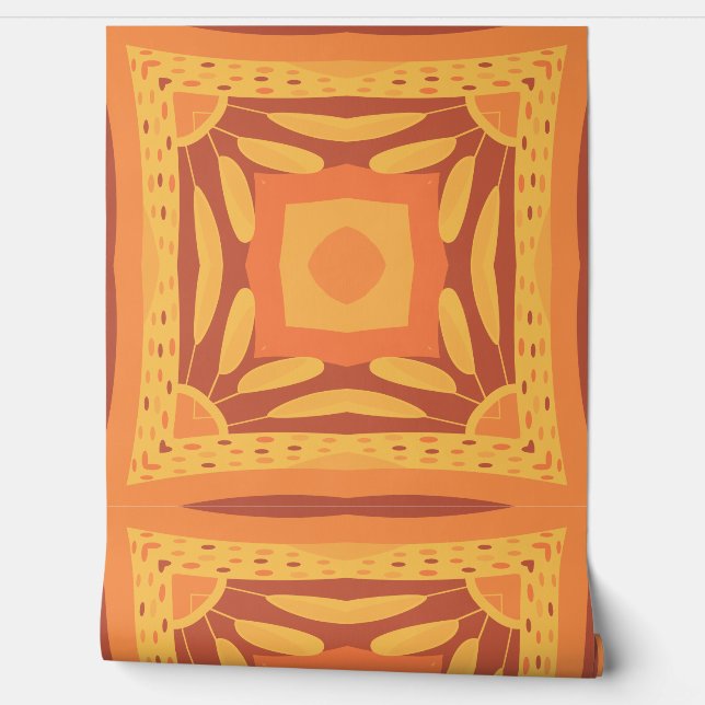 Warm Abstract Pattern Wallpaper (Unrolling)