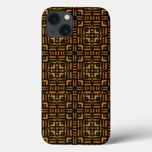 Warm African Geometric Tribal Design 2 iPhone 13 Case