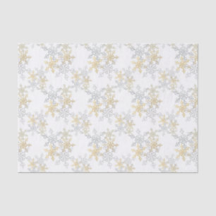 Warm and Cool Snowy Mandala Lace Pattern Tissue Paper