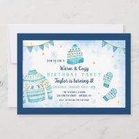 Warm and Cozy Birthday Party Invitation