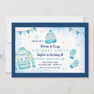 Warm and Cozy Birthday Party Invitation