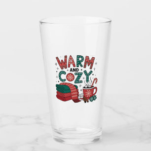 Warm And Cozy Christmas Hot Cocoa Xmas Glass