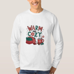 Warm And Cozy Christmas Hot Cocoa Xmas T-Shirt