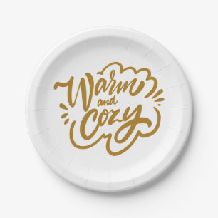 Warm and Cozy Paper Plate