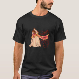 Warm And Cozy Pug Puggle Dog Owner Puppy Pet Dog T-Shirt