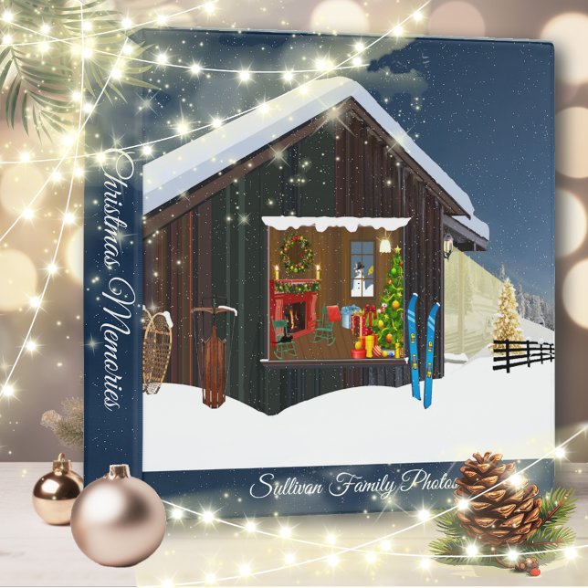 Warm And Cozy Ski Cabin Christmas Photo Binder (Creator Uploaded)