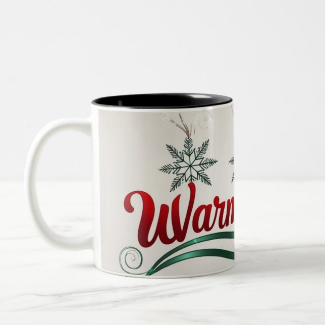 WARM AND COZY TRENDY Two-Tone COFFEE MUG (Left)