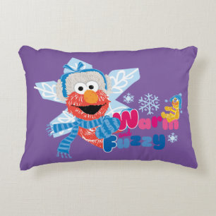 Warm and Fuzzy Elmo Accent Pillow