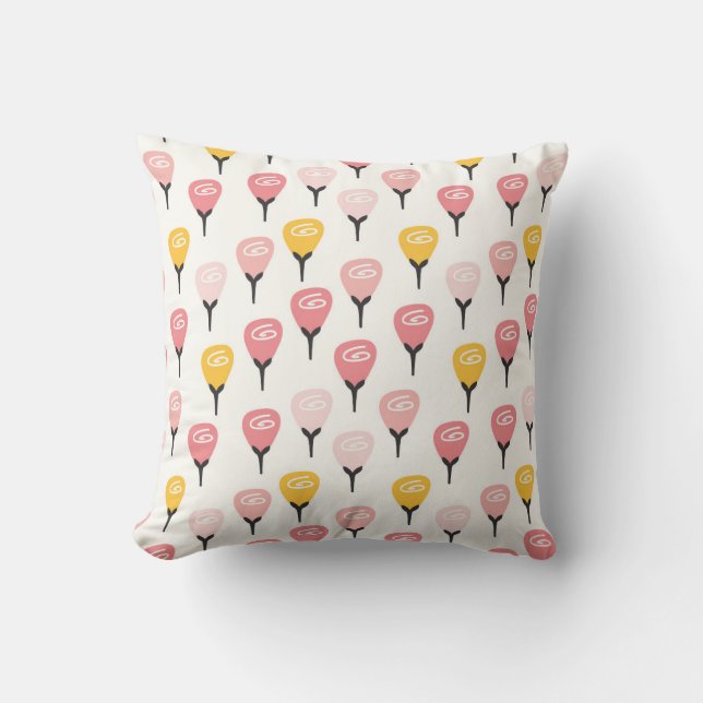 Warm and inviting Autumn Flowers Pillow (Front)