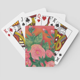 Warm and Rosey playing cards