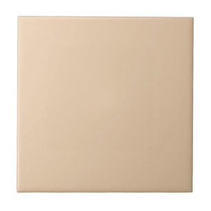 Warm Autumn Blonde Solid Colour Print, Creamy Beig Tile