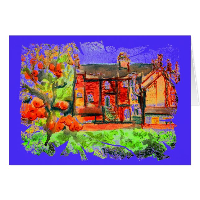 Warm Autumn Day in Newtown, Powys, Wales (Front Horizontal)