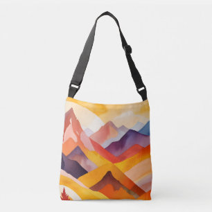 Warm Autumn Mountains Crossbody Bag