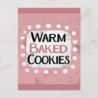 Warm Baked Cookies Postcard
