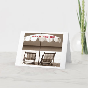 ****WARM BEACHY WISHES**** FOR CHRISTMAS HOLIDAY CARD