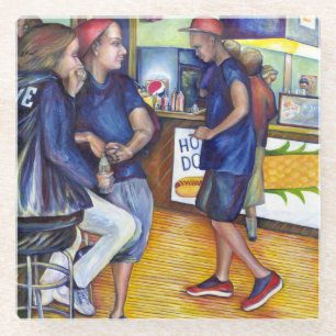 Warm Beer, Cold Men and I'm Hot Glass Coaster