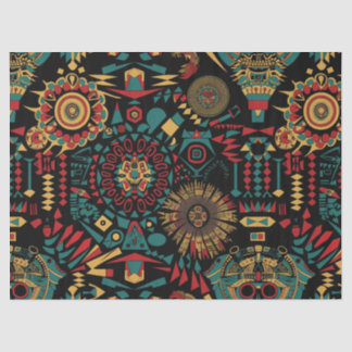 Warm Beige "Heritage-Inspired Patterns" Tissue Pap Paper