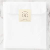 Warm Beige Minimalist Wedding Rings