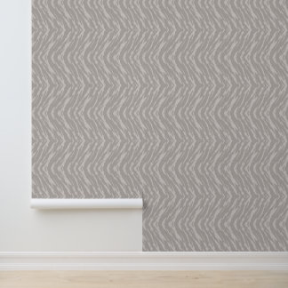 Warm Beige Sable Texture Chevron Wallpaper